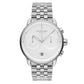 NORDGREEN Herrenuhr Pioneer Chronograph 42 mm Silber