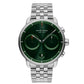 NORDGREEN Herrenuhr Pioneer Chronograph 42 mm Silber Grün