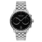 NORDGREEN Herrenuhr Pioneer Chronograph 42 mm Silber Schwarz