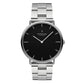 NORDGREEN Herrenuhr Native 40 mm Silber Schwarz