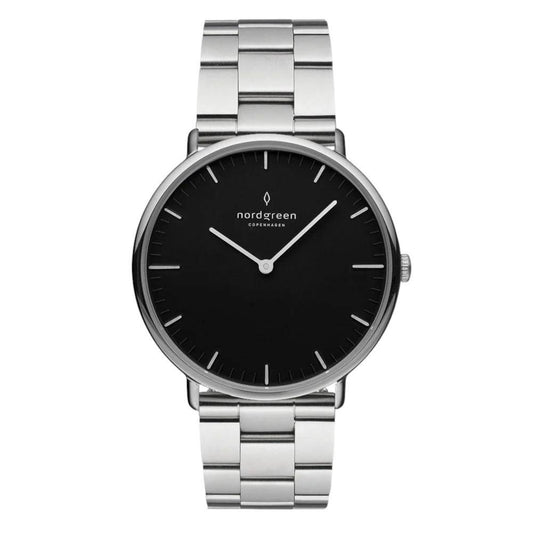 NORDGREEN Montre Homme Native 40 mm Argent Noir