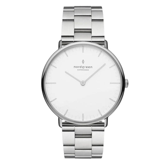 NORDGREEN Montre Homme Native 40 mm Argent