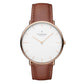 NORDGREEN Damenuhr Native 36 mm Rosegold Braun Leder