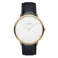 NORDGREEN Herrenuhr Native 40 mm Gold Schwarz Leder