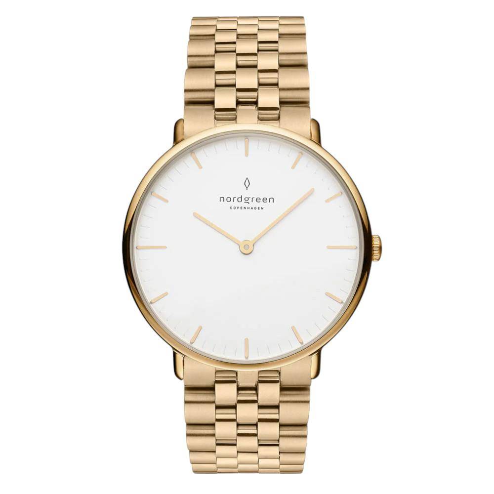 NORDGREEN Damenuhr Native 36 mm Gold
