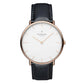 NORDGREEN Damenuhr Native 36 mm Rosegold Schwarz Leder