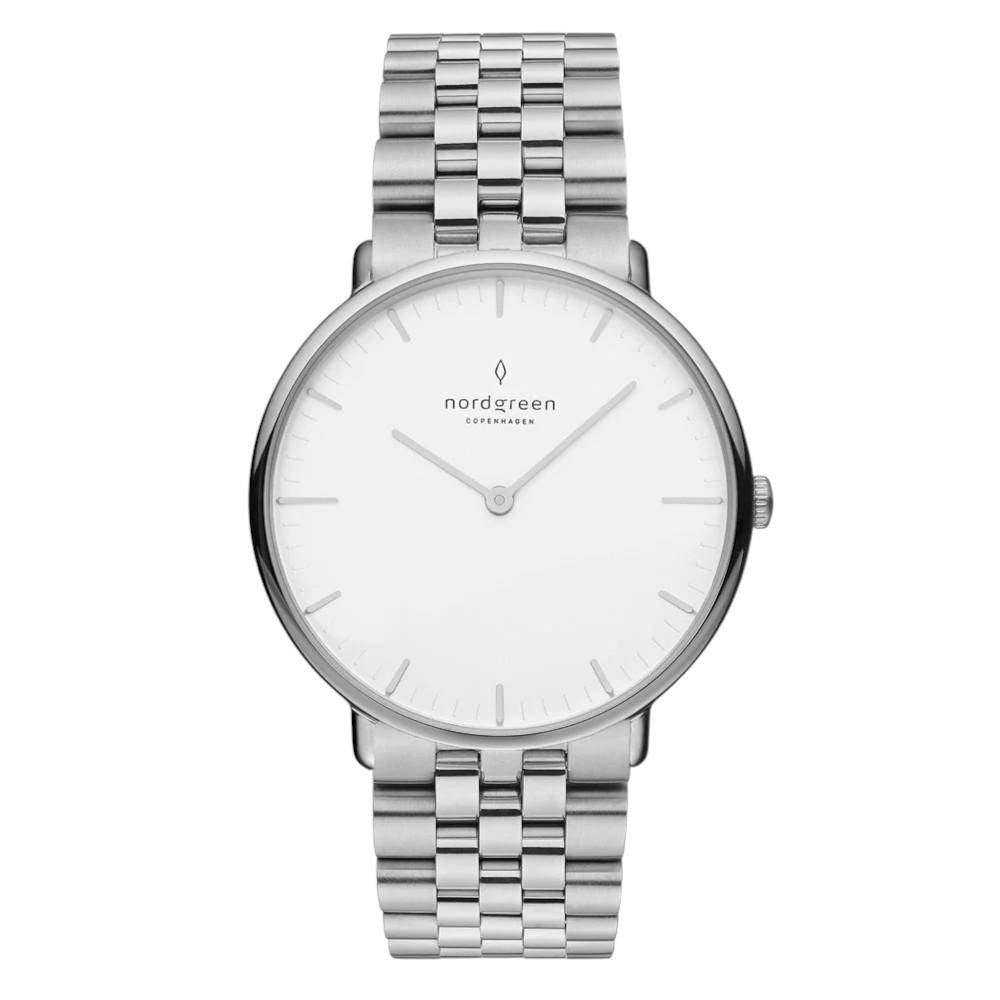 NORDGREEN Damenuhr Native 32 mm Silber