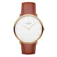 NORDGREEN Damenuhr Native 32 mm Gold Braun Leder