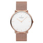 NORDGREEN Damenuhr Native 32 mm Rosegold Mesh