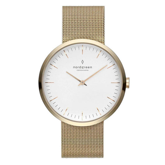 NORDGREEN Montre femme Infinity 32 mm maille milanaise dorée