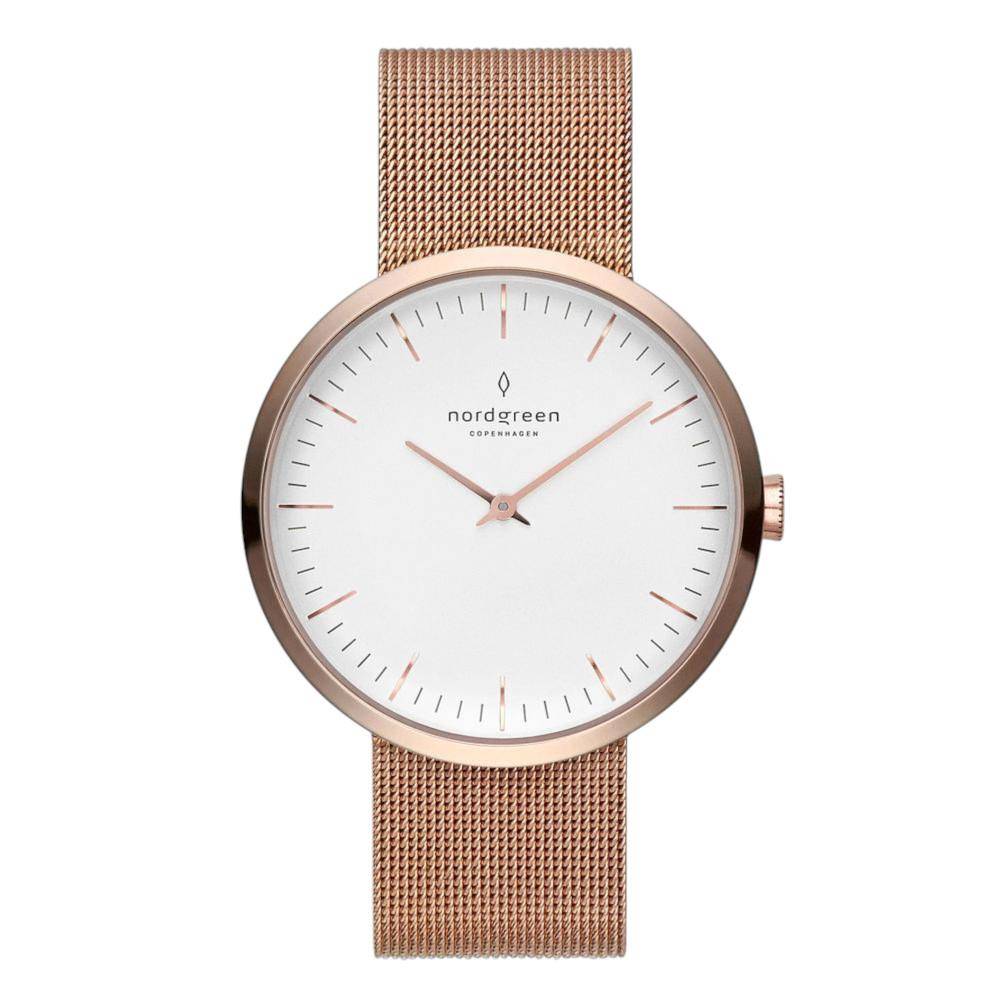 NORDGREEN Damenuhr Infinity 32 mm Rosegold Mesh