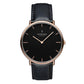 NORDGREEN Damenuhr Native 32 mm Rosegold Schwarz Leder