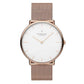 NORDGREEN Damenuhr Native 28 mm Rosegold Mesh