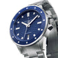 NORDGREEN Herrenuhr Waves 40 mm Silber Blau