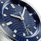 NORDGREEN Herrenuhr Waves 40 mm Silber Blau