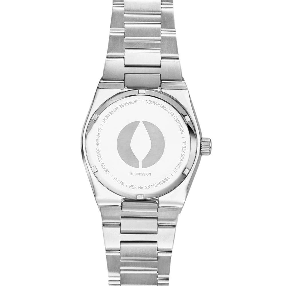 NORDGREEN Herrenuhr Succession 41 mm Silber Schwarz