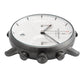 NORDGREEN Herrenuhr Pioneer Chronograph 42 mm Grau Schwarz Leder