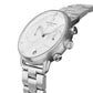NORDGREEN Herrenuhr Pioneer Chronograph 42 mm Silber