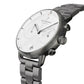 NORDGREEN Herrenuhr Pioneer Chronograph 42 mm Grau Gun