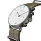 NORDGREEN Herrenuhr Pioneer Chronograph 42 mm Graun Grün Nylon