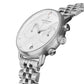 NORDGREEN Herrenuhr Pioneer Chronograph 42 mm Silber