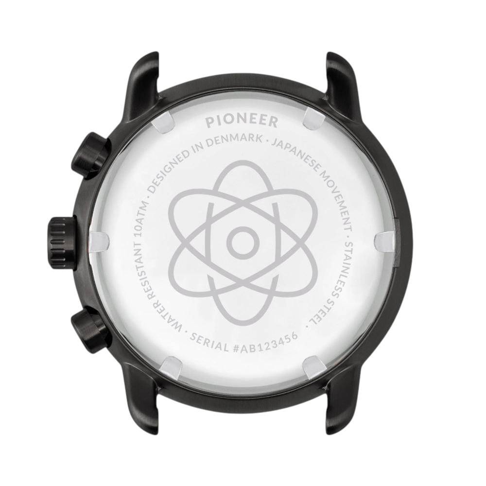 NORDGREEN Herrenuhr Pioneer Chronograph 42 mm Schwarz