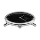 NORDGREEN Herrenuhr Native 40 mm Silber Schwarz Mesh