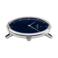 NORDGREEN Herrenuhr Native 40 mm Silber Braun Blau Leder