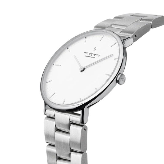 NORDGREEN Montre Homme Native 36 mm Argent