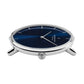 NORDGREEN Herrenuhr Native 36 mm Silber Blau Mesh