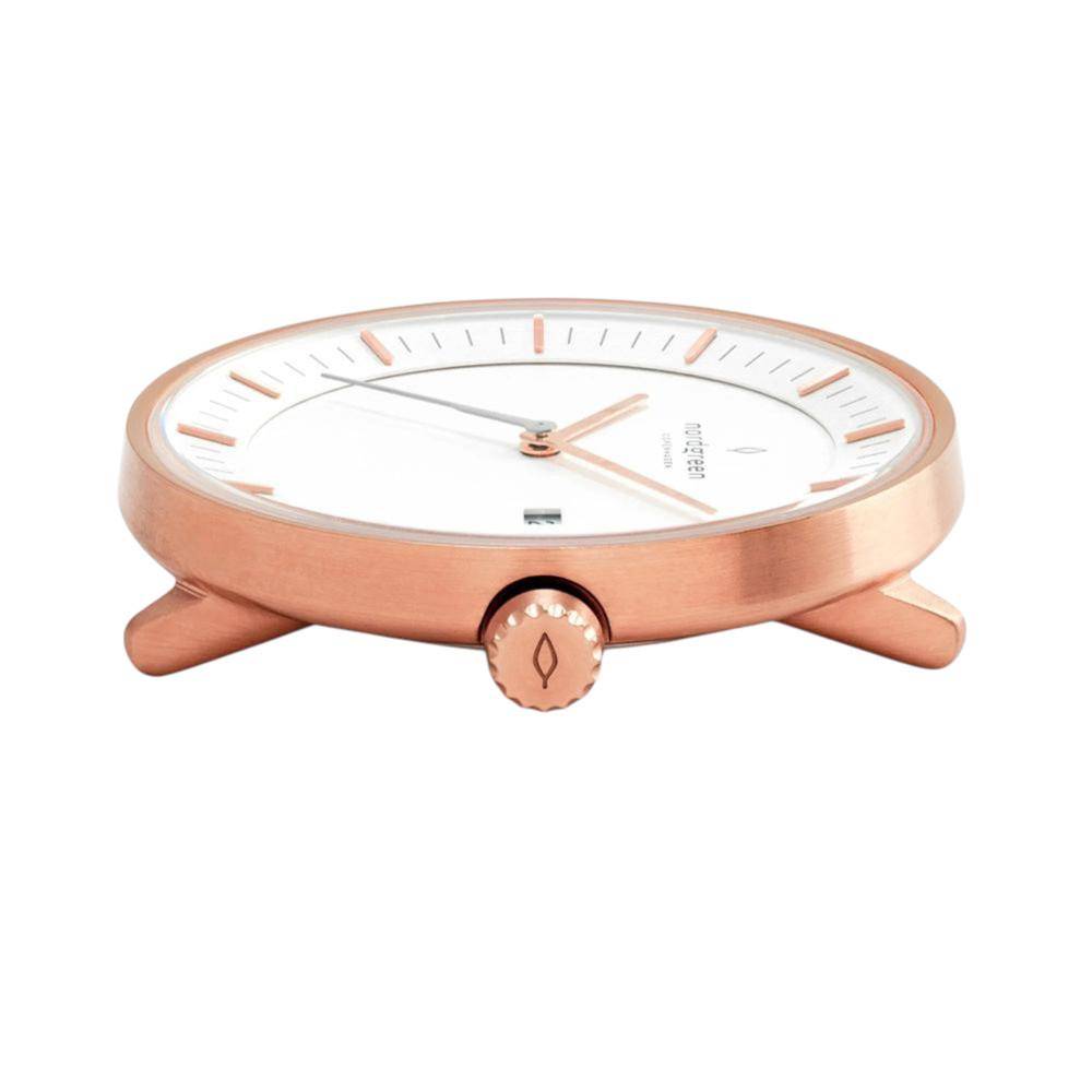 NORDGREEN Damenuhr Philosopher 36 mm Rosegold Mesh