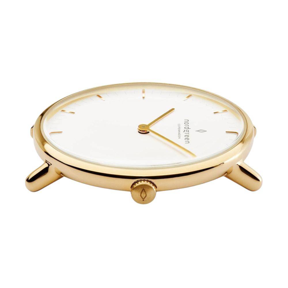 NORDGREEN Damenuhr Native 36 mm Gold Mesh