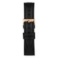 NORDGREEN Damenuhr Native 36 mm Rosegold Schwarz Leder