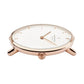 NORDGREEN Damenuhr Native 36 mm Rosegold Schwarz Leder
