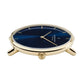 NORDGREEN Damenuhr Native 36 mm Gold Braun Blau Leder