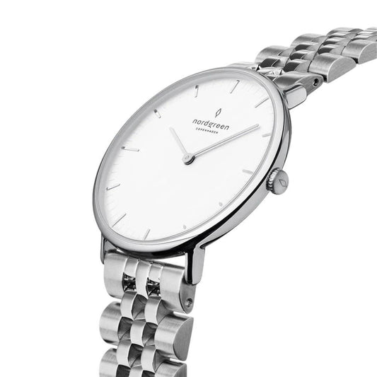 NORDGREEN Montre pour femme Native 32 mm Argent