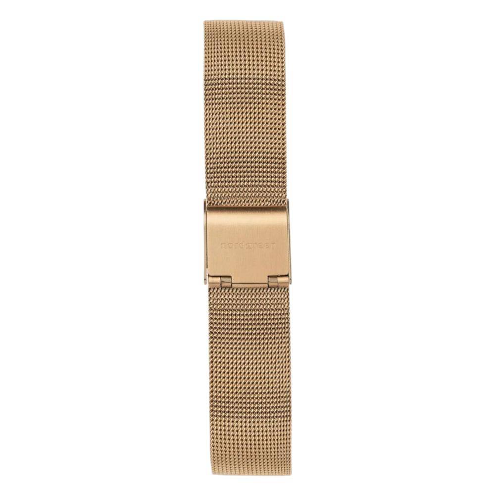 NORDGREEN Damenuhr Native 32 mm Rosegold Schwarz Mesh