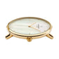 NORDGREEN Damenuhr Native 28 mm Gold Braun Perlmutt Leder