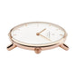 NORDGREEN Damenuhr Native 28 mm Rosegold Braun Leder