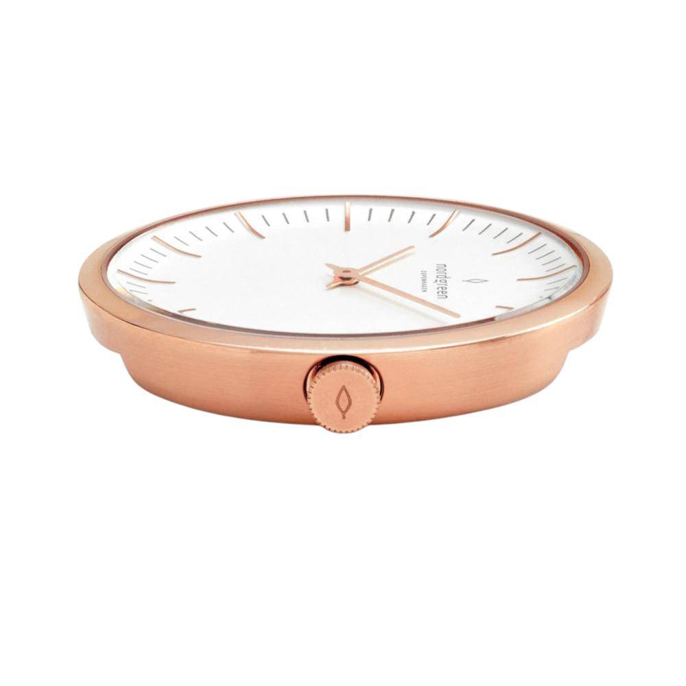 NORDGREEN Damenuhr Infinity 32 mm Rosegold Braun Leder