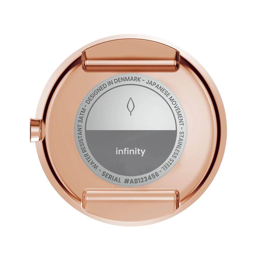 NORDGREEN Damenuhr Infinity 32 mm Rosegold Mesh