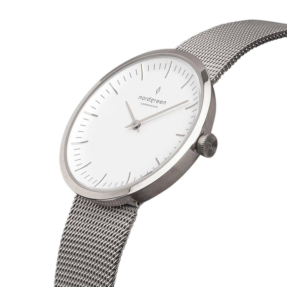 NORDGREEN Montre femme Infinity 32 mm Argent maille milanaise