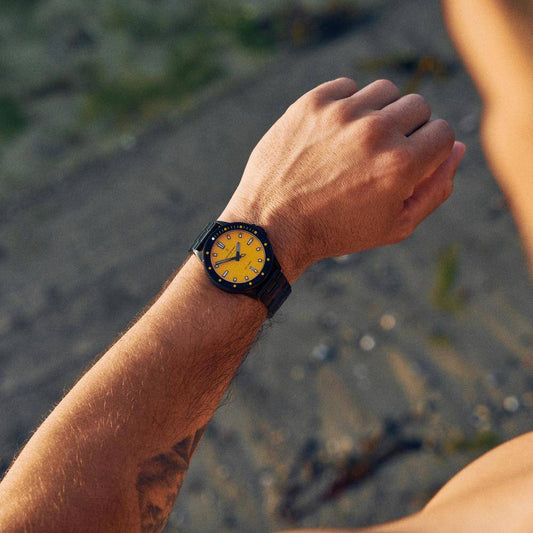 Montre Homme NORDGREEN Waves 40 mm Noir Orange