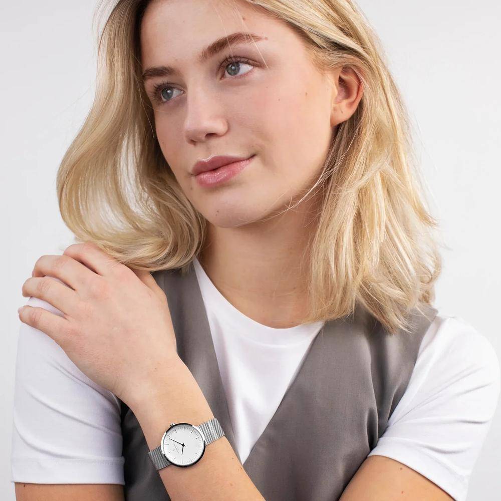 NORDGREEN Montre femme Infinity 32 mm Argent maille milanaise