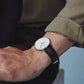 NORDGREEN Herrenuhr Native 40 mm Silber Schwarz Leder