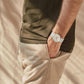 NORDGREEN Herrenuhr Native 40 mm Silber Mesh