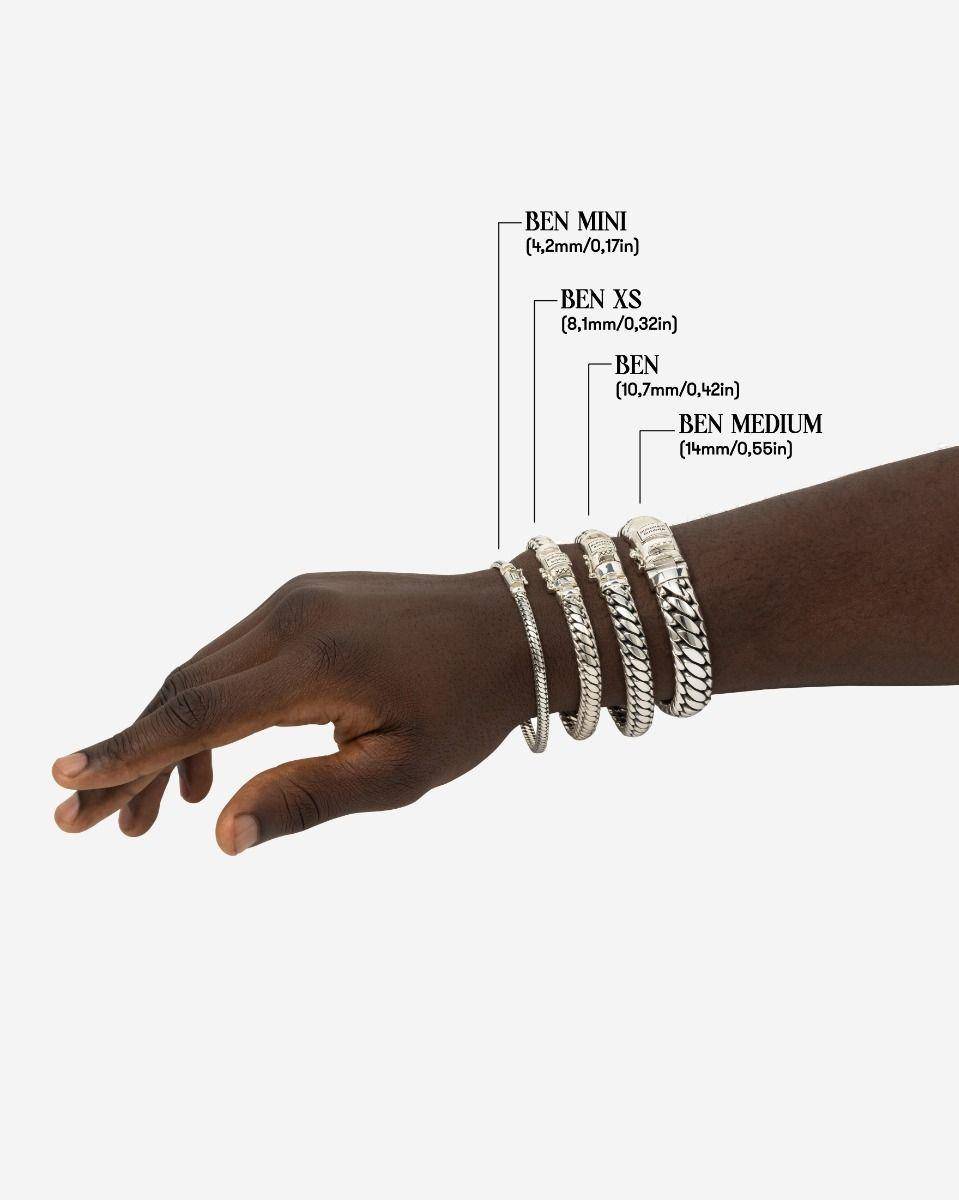 BUDDHA TO BUDDHA Herren 925 Silber Armband Ben
