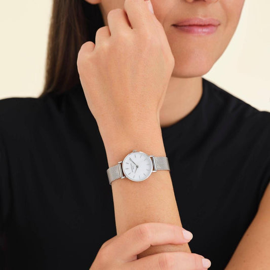ROSEFIELD Women's Watch The Small Edit White Silver 26WS-266 26WS-266