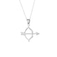 AMORETTO MILANO Halskette „Freccia“ aus 925 Silber mit Zirkonia AM0384