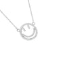 AMORETTO MILANO Smiley-Halskette „Bambini“ aus 925 Silber mit Zirkonia AM0990